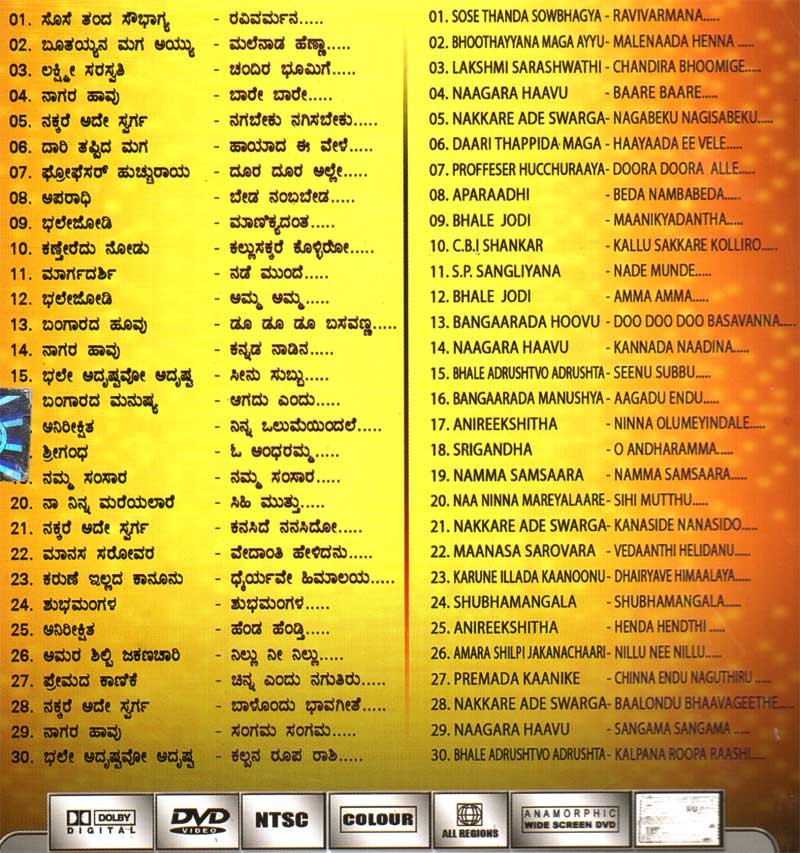 Kannada Songs List